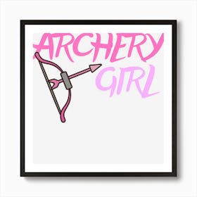 Cute Archery Girl Bow And Arrow Girly Sports Gift Art Print