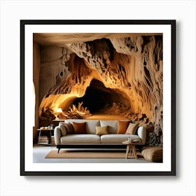 Cave Living Room Art Print