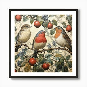 Birds On A Branch Art 37 Art Print