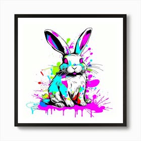 Bunny Painting Art Print