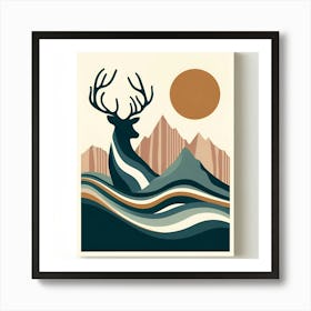 Deer Print Art Print