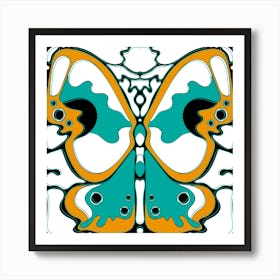 Butterfly 3/4 Art Print