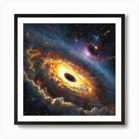 Black Hole In Space 1 Art Print