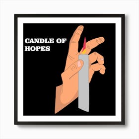 Candle Of Hope Art Print