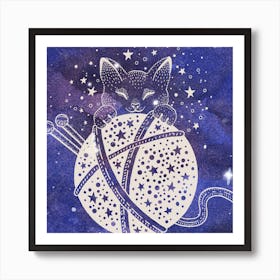 Galaxy Kitty Art Print (2) Art Print