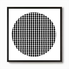 Black Dots Art Print