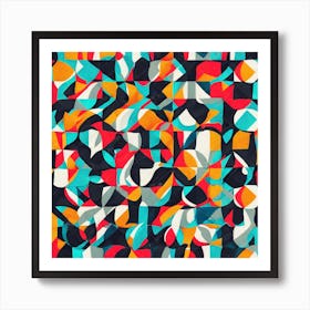 Abstract Geometric Pattern 6 Art Print