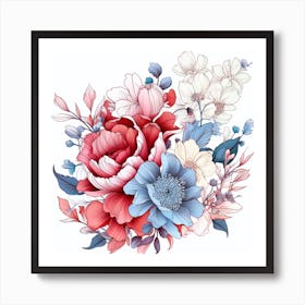 Floral Bouquet 15 Art Print