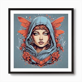 Fairy With Wings Art Print