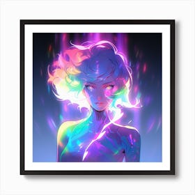 Cosplay Art lady colorful Art Print