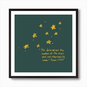 The Number Of The Stars Art Print