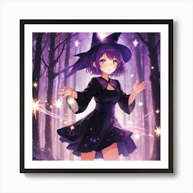 Witch In The Woods Art Print