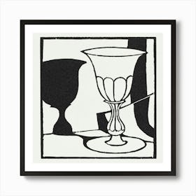 The Cup (1918) Woodcut Art By Roger Fry Art Print