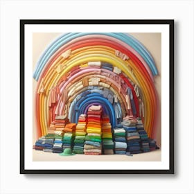 Rainbow Of Clothes 1 Art Print