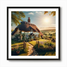 Thatched Cottage Art Print