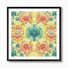 Honeycomb, Abstract Art Print