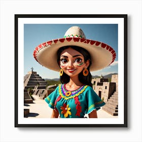 Mexican Girl 54 Art Print