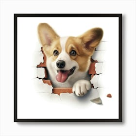 Pembrokeshire Corgi 1 Art Print