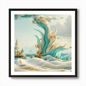 Fairytale Seascape, The Simple Beauty Of The Ocean Art Print