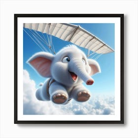 Elephant In The Sky 2 Art Print