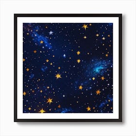 Stars In The Sky colors Art Print