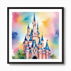 Disney Cinderella Castle Art Print