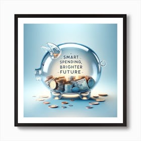 Smart spend bright future  Art Print