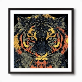 Tiger Predator Feline Art Print