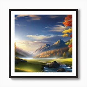 Landscape Wallpapers 18 Art Print