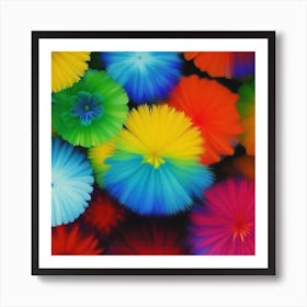 Colorful Flowers Art Print