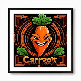 Carrot Logo 17 Art Print