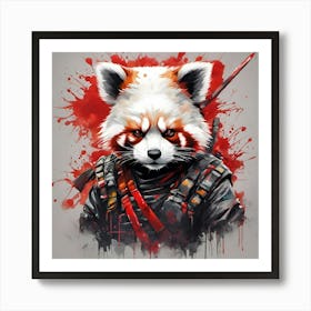 Red Panda 3 Art Print