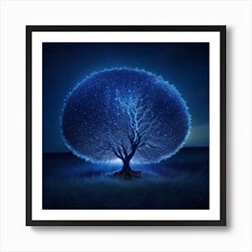 Spirit Creatures A Stunning Full Body Shot Of A Crystal Tree  1 Art Print