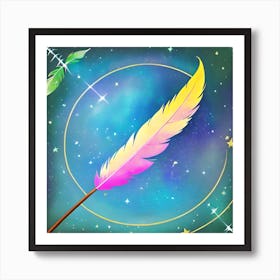 Feather Wand Art Print