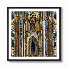 Stained Glass Window Art Print