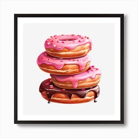 Donuts 4 Art Print