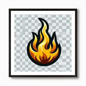 Flame Logo Art Print