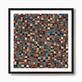 Mosaic Tile Background 1 Art Print