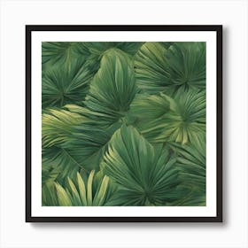 Palm leaf 1 Art Print