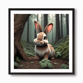 Rabbit In The Forest 14 Art Print