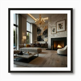 Modern Living Room 2 Art Print