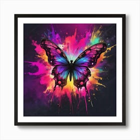 Butterfly Painting 326 Art Print