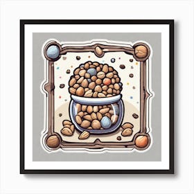 Jar Of Nuts Art Print