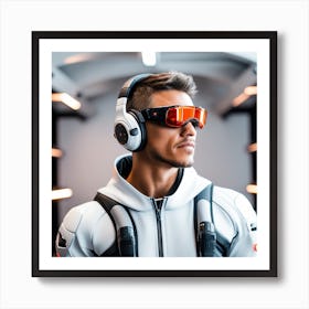 Man In Space Suit 1 Art Print