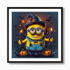 Minion Halloween 2 Art Print