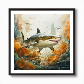 Tiger Shark Art Print