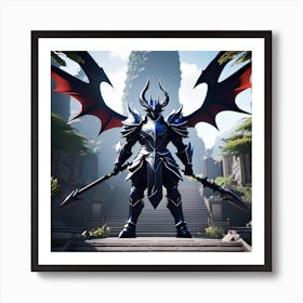 Demon Warrior Art Print