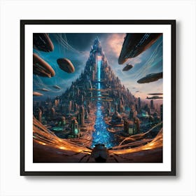 Futuristic City Art Print