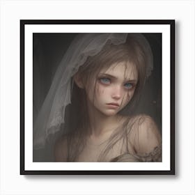 The Mourning Bride Art Print