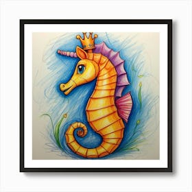 Seahorse 10 Art Print